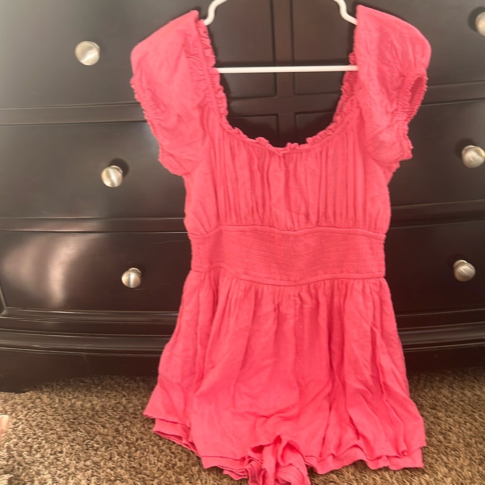 Hot pink romper